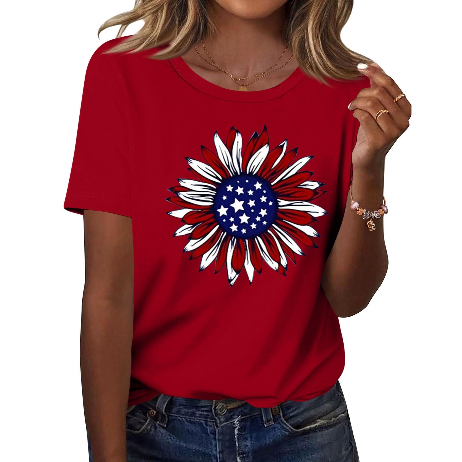 Women s Fashion Casual Printed Short Sleeve Round Neck Pullover Tops XXL червоний
Women s Fashion Casual Printed Short Sleeve Round Neck Pullover Tops XXL червоний
