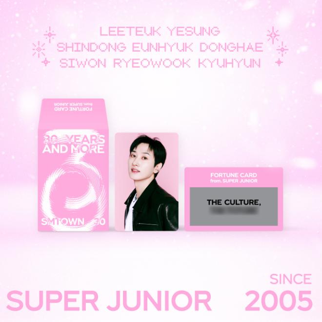 Предварительный заказ SMTOWN LIVE 2025 30 Years and More Fortune Scratch Card Set Super Junior Random 1 pack
Предварительный заказ SMTOWN LIVE 2025 30 Years and More Fortune Scratch Card Set Super Junior Random 1 pack