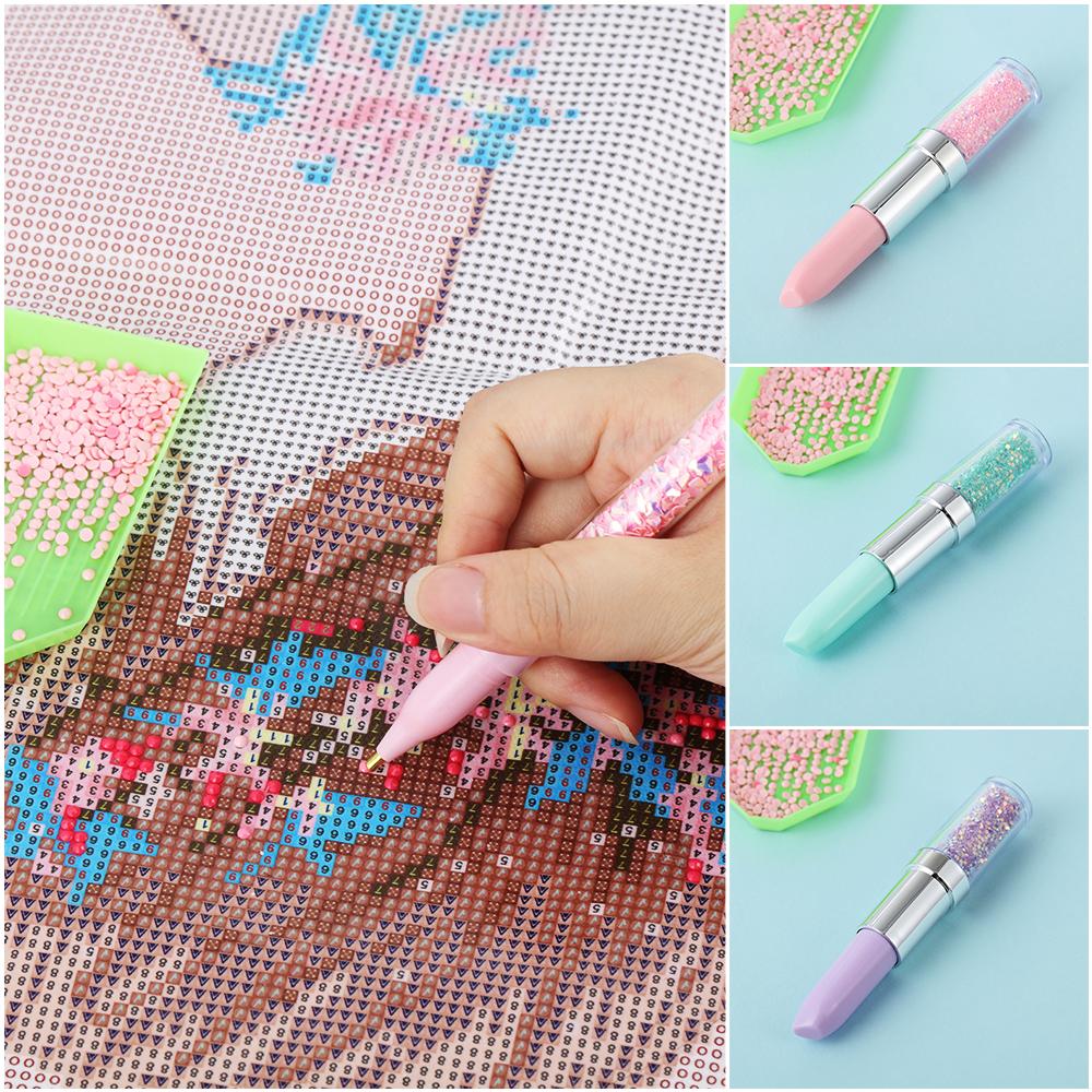 DIY Embroidery Crafts Lipstick Pens Cross Stitch Tool Point Drill Pen 5D Diamond Painting
DIY Embroidery Crafts Lipstick Pens Cross Stitch Tool Point Drill Pen 5D Diamond Painting