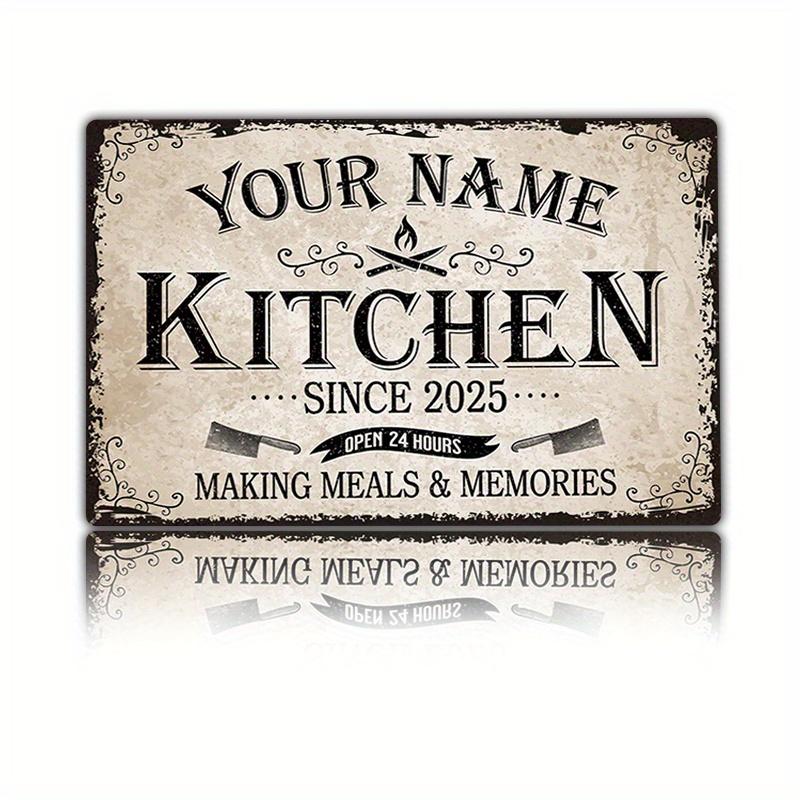 pc of a Vintage Rustic Kitchen Sign with a Personalized Name an X Inch Aluminum Poster Ideal for Decorating for Man Caves 20x30cm(7.8x11.8inch)
pc of a Vintage Rustic Kitchen Sign with a Personalized Name an X Inch Aluminum Poster Ideal for Decorating for Man Caves 20x30cm(7.8x11.8inch)