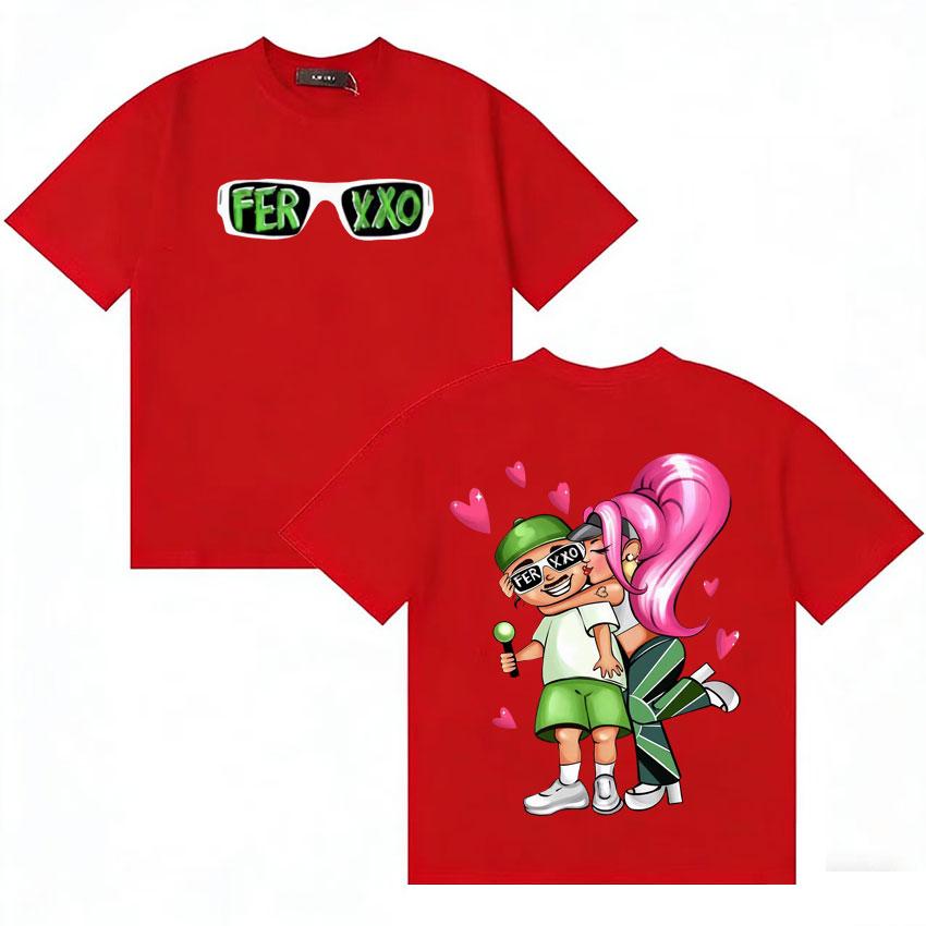Singer Feid Ferxxo RoUnisexce Double Sided Print Tshirt Unisex Women Fashion T Shirt Casual Streetwear Cotton Oversized Y2K Tee Shirt S
Singer Feid Ferxxo RoUnisexce Double Sided Print Tshirt Unisex Women Fashion T Shirt Casual Streetwear Cotton Oversized Y2K Tee Shirt S