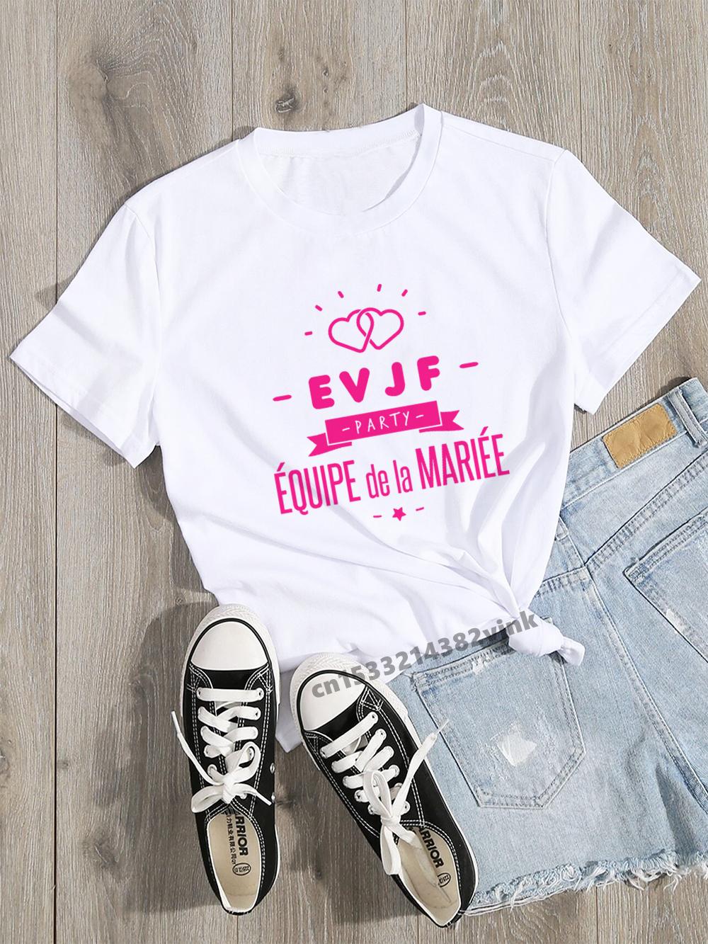 Evjf Party Team Bride Bachelorette Wedding Party Women Evjf Tee Shirt Casual Women Basic O-collar Рожева футболка з короткими рукавами 6XL
Evjf Party Team Bride Bachelorette Wedding Party Women Evjf Tee Shirt Casual Women Basic O-collar Рожева футболка з короткими рукавами 6XL