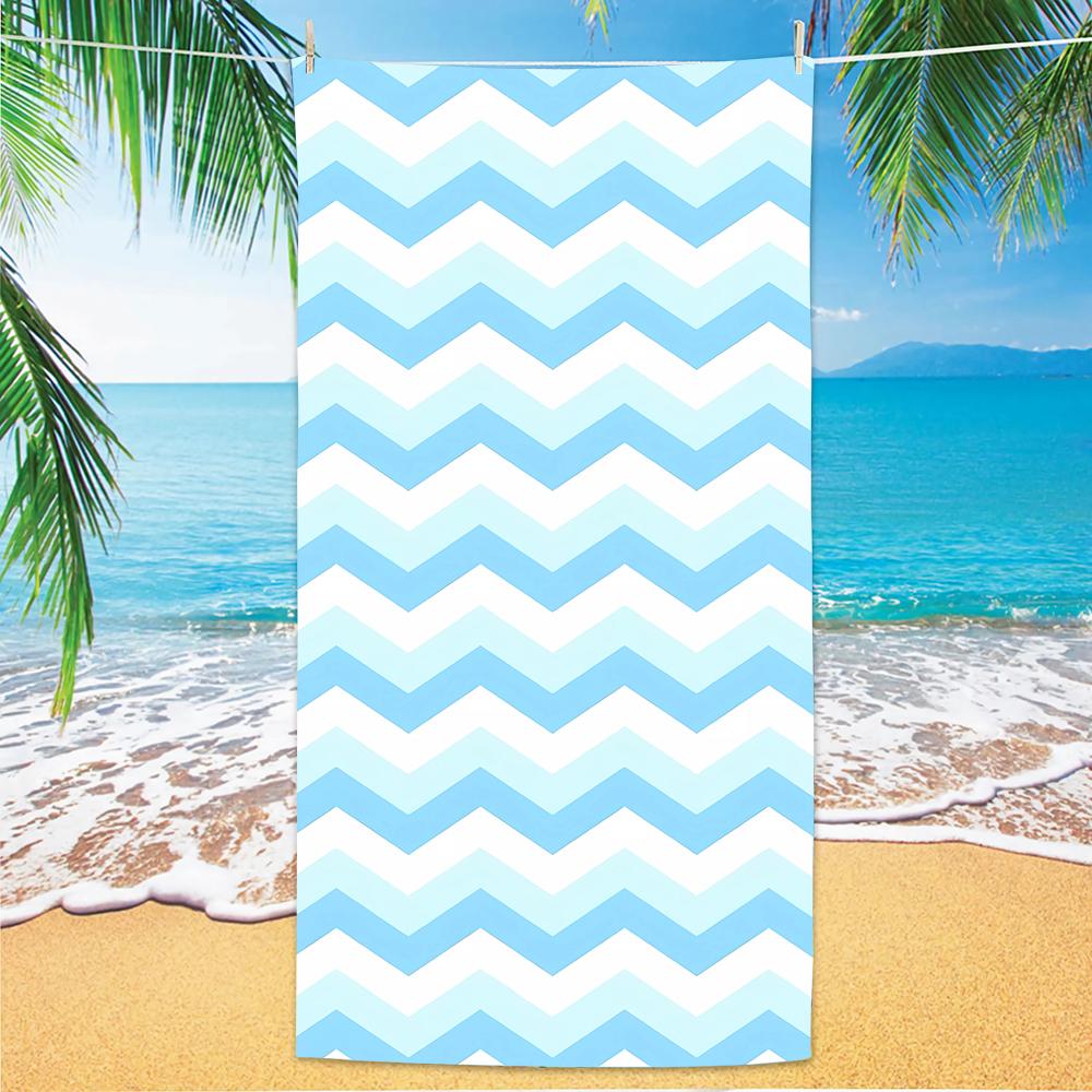 Striped Beach Towel, Digital Printing Thin Quick-Dry Anti-Sand Microfiber Lightweight for Swim Yoga Travel Gym Gift W30*H60(CM)
Striped Beach Towel, Digital Printing Thin Quick-Dry Anti-Sand Microfiber Lightweight for Swim Yoga Travel Gym Gift W30*H60(CM)