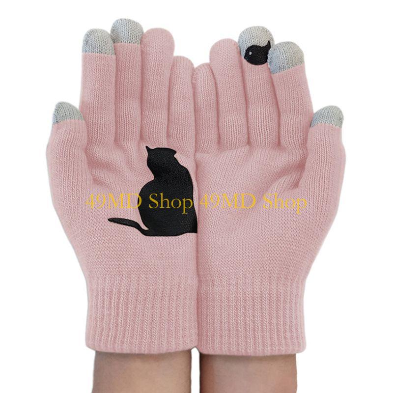 49MD Womens Winter Acrylic Knitted Touchscreen Gloves Funny for Creative Cartoon for Cat Bird Irregular Patchwork for Palm Ski синий
49MD Womens Winter Acrylic Knitted Touchscreen Gloves Funny for Creative Cartoon for Cat Bird Irregular Patchwork for Palm Ski синий
