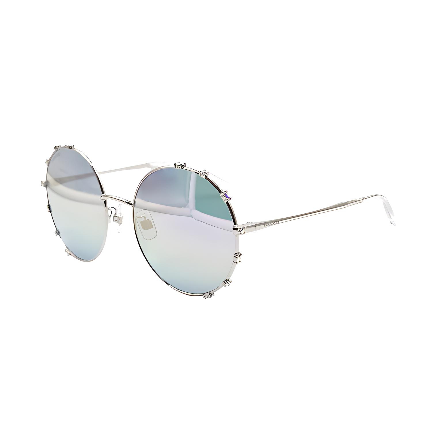 Swarovski Crystal Accented Advertising Round Sunglasses Women sunglasses SK0289-F-16Z 60,Silver/Reflective Films
Swarovski Crystal Accented Advertising Round Sunglasses Women sunglasses SK0289-F-16Z 60,Silver/Reflective Films