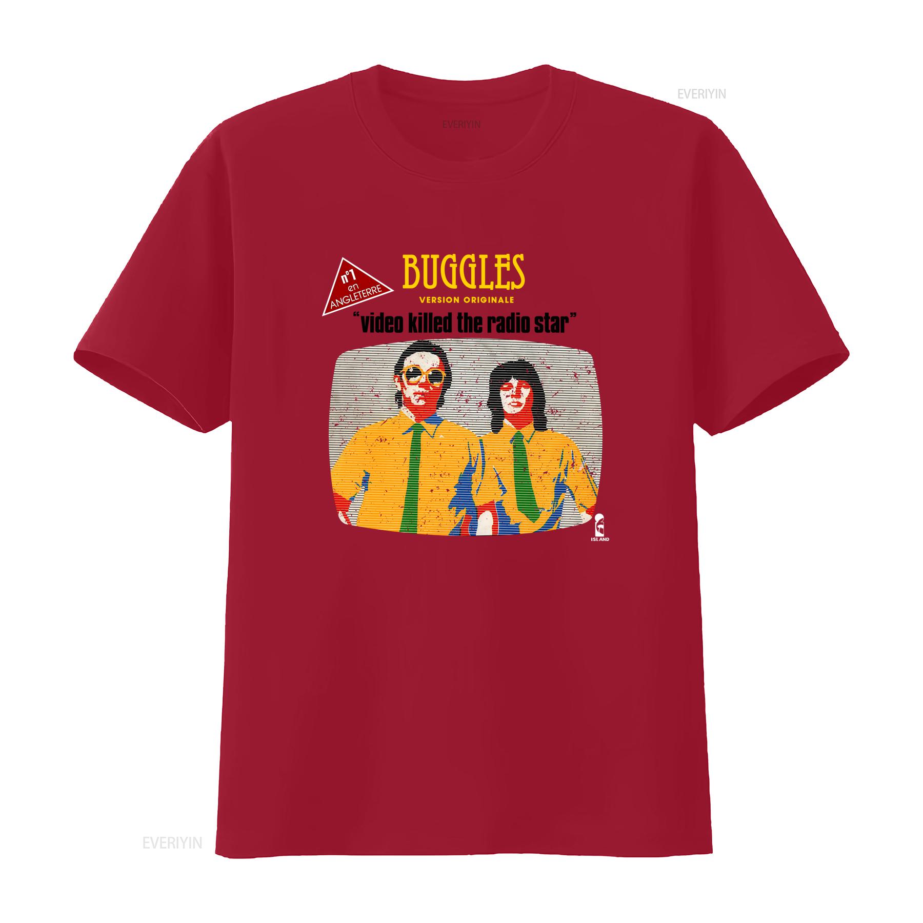 The Buggles Video Killed Radio Star Retro Album Cover Music Fan Distressed T Shirt vintage Washed Unisex homme streetwear S
The Buggles Video Killed Radio Star Retro Album Cover Music Fan Distressed T Shirt vintage Washed Unisex homme streetwear S