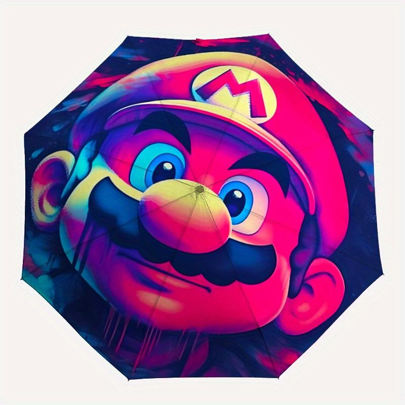 1pc Mario Artwork Self-Folding Cute Umbrella, 8-Bone Compact Travel Umbrella, Durable Plastic And Iron Frame086
1pc Mario Artwork Self-Folding Cute Umbrella, 8-Bone Compact Travel Umbrella, Durable Plastic And Iron Frame086