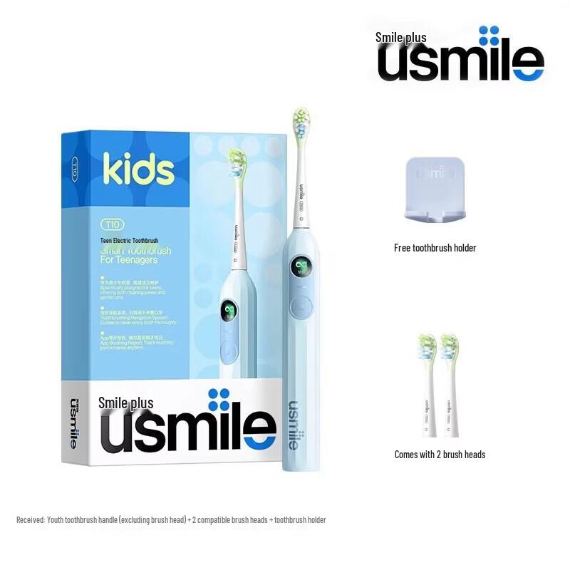 usmile T10 Sonic Electric Toothbrush for Teens CN plug (adapter included)
usmile T10 Sonic Electric Toothbrush for Teens CN plug (adapter included)