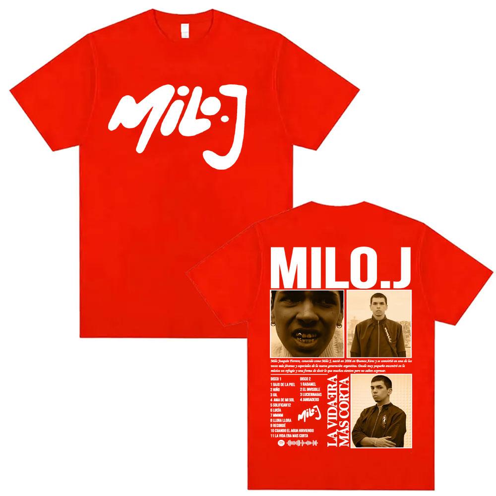 Rapper Milo J La Vida Era Mas Corta New Album Tshirts Men Women Fashion Summer Short Sleeve T Shirt Oversized 100 Cotton Shirt S
Rapper Milo J La Vida Era Mas Corta New Album Tshirts Men Women Fashion Summer Short Sleeve T Shirt Oversized 100 Cotton Shirt S