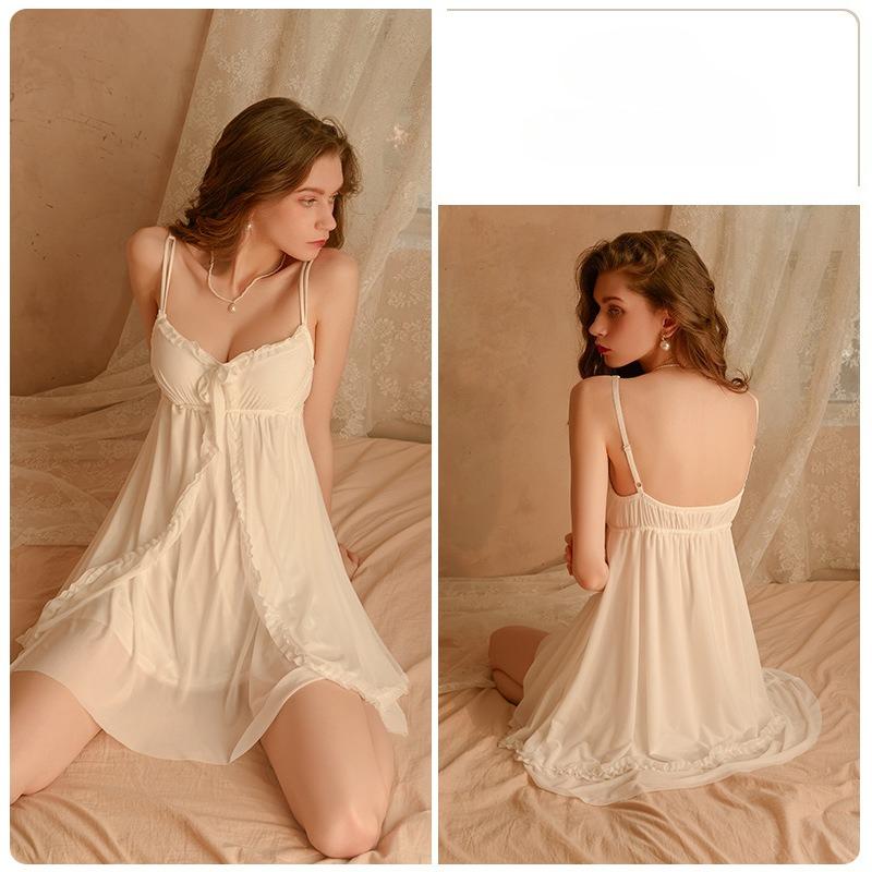 Women’s Spring Summer Padded Lace Nightgown Sexy Sheer Mesh Cami Sleep Dress L білий
Women’s Spring Summer Padded Lace Nightgown Sexy Sheer Mesh Cami Sleep Dress L білий