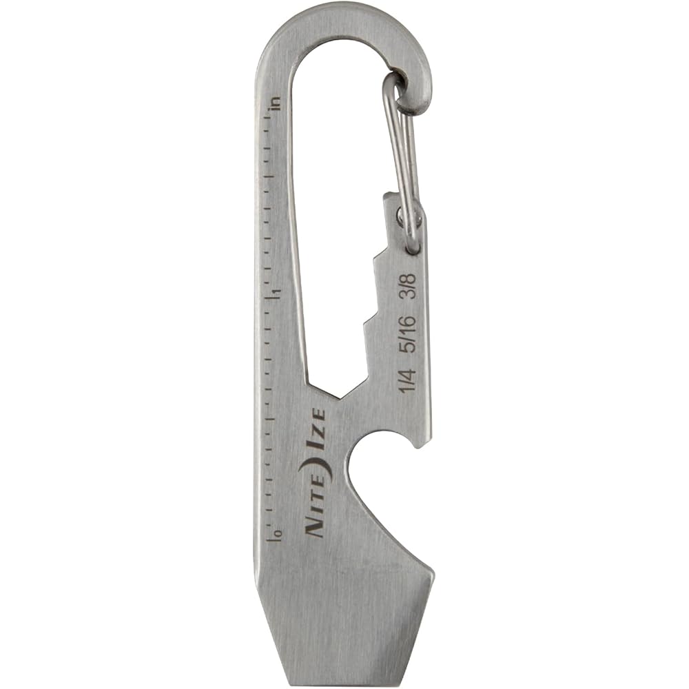 Nite Ize Doohickey Silver Mini Multi-Tool Keychain Bottle Opener Box Cutter Carabiner
Nite Ize Doohickey Silver Mini Multi-Tool Keychain Bottle Opener Box Cutter Carabiner
