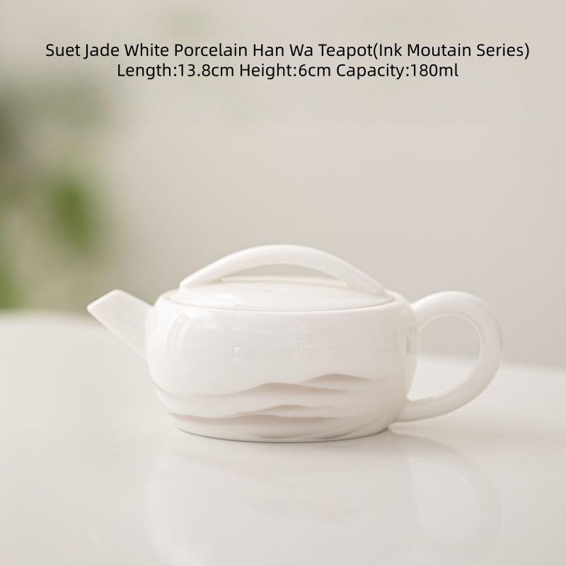 Ink Mountain Sheep Fat Jade Han Wa Teapot White Porcelain Ceramic Hand-painted Kung Fu Tea Set Single Pot Tea Ceremony Tea Maker
Ink Mountain Sheep Fat Jade Han Wa Teapot White Porcelain Ceramic Hand-painted Kung Fu Tea Set Single Pot Tea Ceremony Tea Maker
