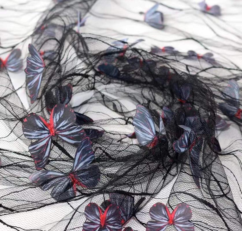 1Yard 3D Vivid Butterfly Lace Fabric Exquisite Sheer Embroidery Tulle Yarn For DIY Sewing Wedding Dress Dress Shawl Crafts 1Yard
1Yard 3D Vivid Butterfly Lace Fabric Exquisite Sheer Embroidery Tulle Yarn For DIY Sewing Wedding Dress Dress Shawl Crafts 1Yard