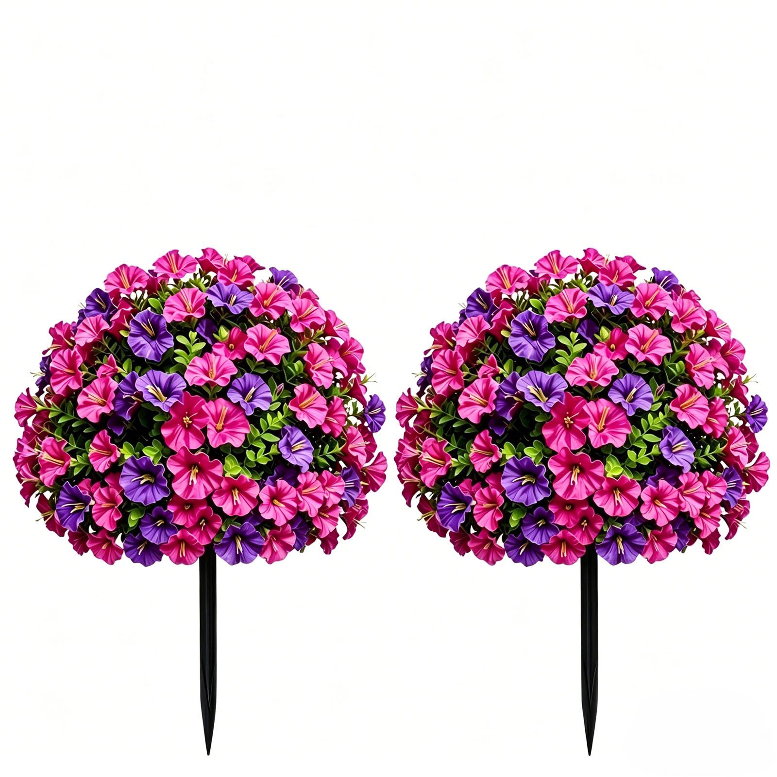 2pc Artificial Morning Glory Flower Garden Stakes with Realistic Plastic Leaves and Durable Ground Stakes for Outdoor Yard Patio Decoration One Size
2pc Artificial Morning Glory Flower Garden Stakes with Realistic Plastic Leaves and Durable Ground Stakes for Outdoor Yard Patio Decoration One Size