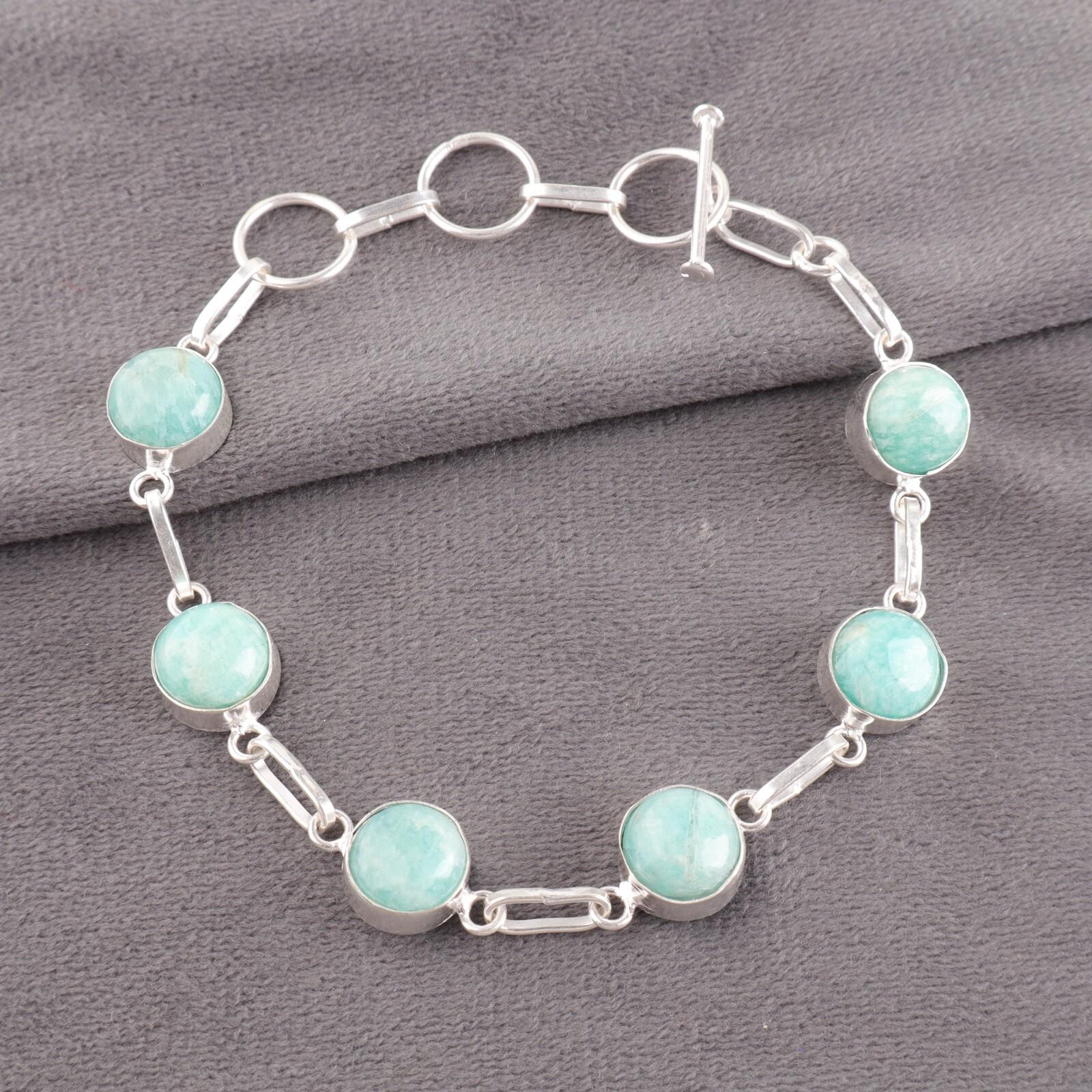 Амазонит Драгоценный Камень 925 Стерлинговое Серебро Ювелирные Изделия Браслет Ручной Работы Для Подруги RB-14-23
Амазонит Драгоценный Камень 925 Стерлинговое Серебро Ювелирные Изделия Браслет Ручной Работы Для Подруги RB-14-23