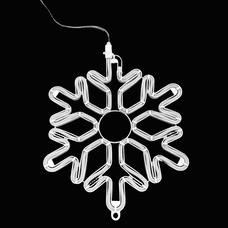 40СМ Большая Светодиодная Гирлянда Снежинка Уличная Снежинка Подвесной Светильник Задний Двор Патио Рождественская Елка Свадебный Декор Сказочная Гирлянда