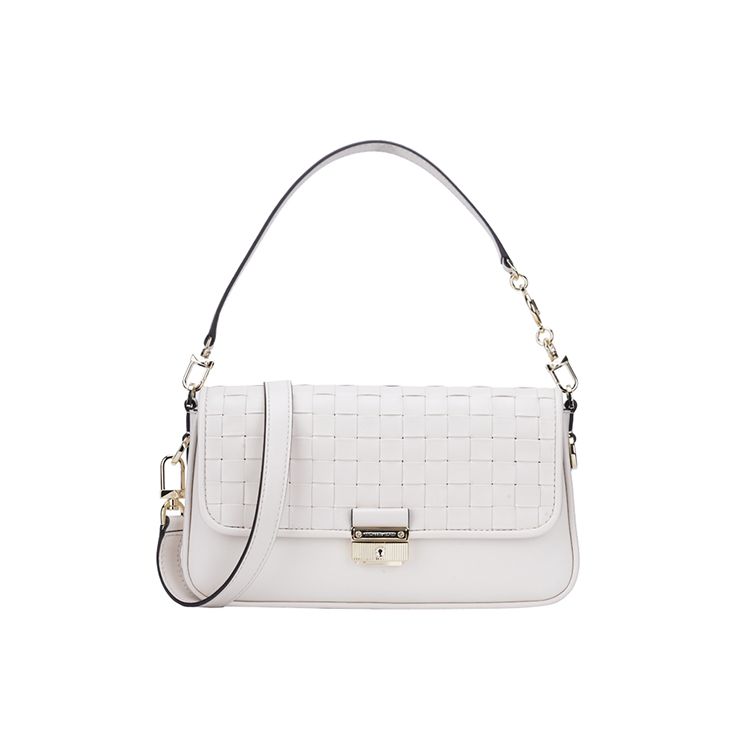 Michael Kors MK Bradshaw Solid Woven Flap Letter Logo Chain Leather Baguette Shoulder Handbag Small Women Handbags White 30S1L2BL1T-LT-CREAM Basic Set (Bag+Dust Bag)
Michael Kors MK Bradshaw Solid Woven Flap Letter Logo Chain Leather Baguette Shoulder Handbag Small Women Handbags White 30S1L2BL1T-LT-CREAM Basic Set (Bag+Dust Bag)