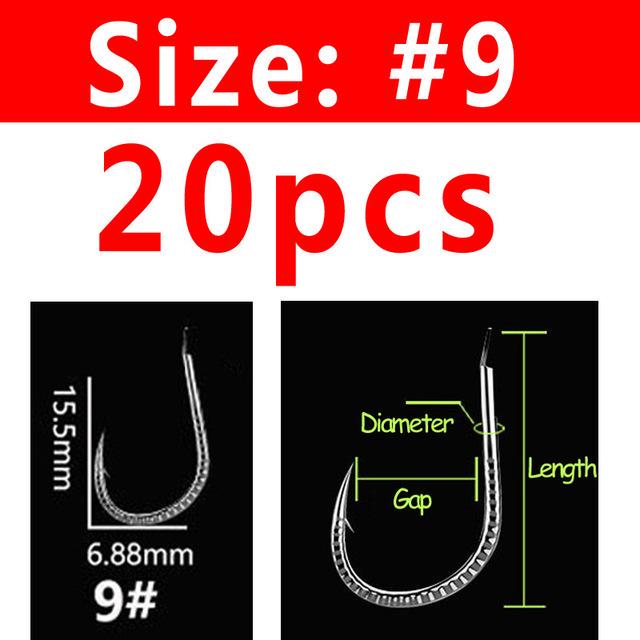 Bimoo 20 шт./пакет, сверхпрочный хвостовик, кованый карповый крючок, рыболовные крючки из высокоуглеродистой стали #9
Bimoo 20 шт./пакет, сверхпрочный хвостовик, кованый карповый крючок, рыболовные крючки из высокоуглеродистой стали #9