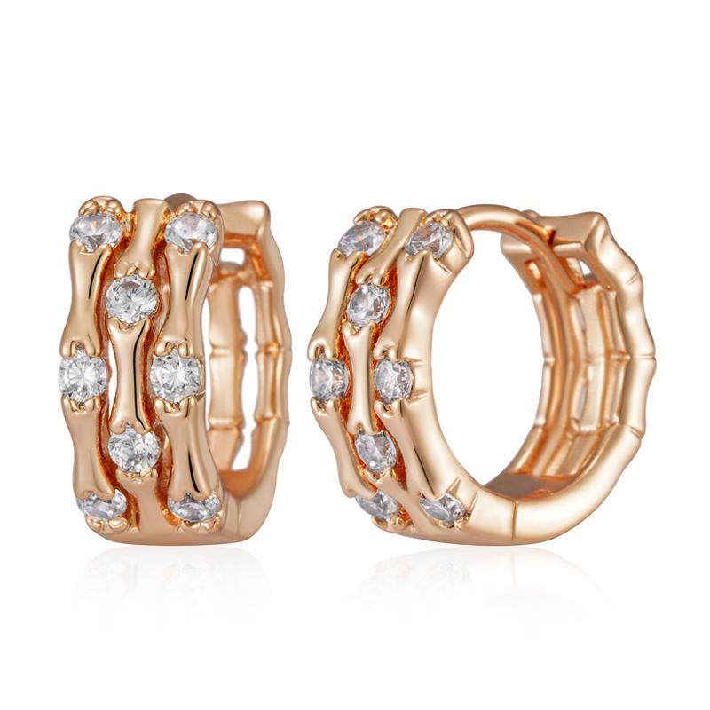 New Rose Gold Color Earrings For Women Girl Fashion Geometric Natural Zircon Accessories High Quality Daily Jewelry
New Rose Gold Color Earrings For Women Girl Fashion Geometric Natural Zircon Accessories High Quality Daily Jewelry