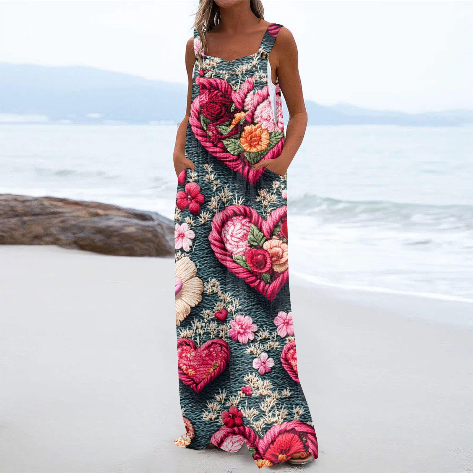 Женский модный повседневный свободный комбинезон с карманами и принтом ко Дню святого Валентина S
Женский модный повседневный свободный комбинезон с карманами и принтом ко Дню святого Валентина S