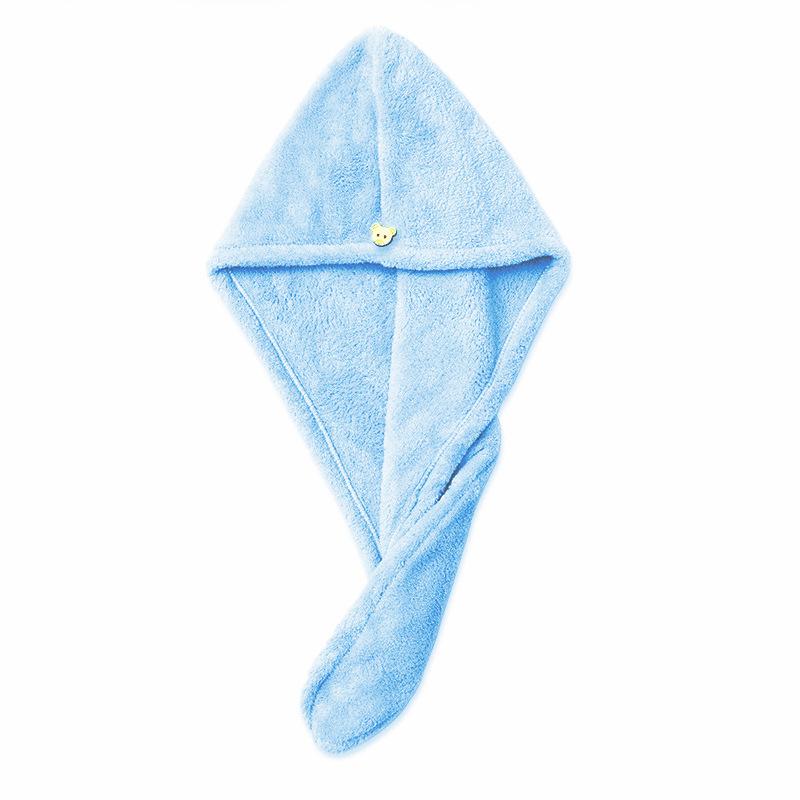 Korean version of solid color dry hair cap, women s water-absorbing quick-drying headscarf, shampoo hat, plain bear buckle thickened dry hair towel. 1
Korean version of solid color dry hair cap, women s water-absorbing quick-drying headscarf, shampoo hat, plain bear buckle thickened dry hair towel. 1
