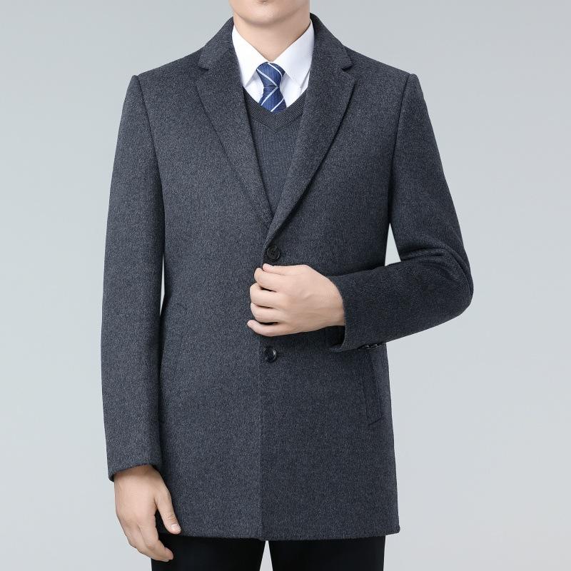 Double-sided wool cashmere coat for middle-aged men, thick wool wool coat and suit collar, down liner outer jacket for dads 170
Double-sided wool cashmere coat for middle-aged men, thick wool wool coat and suit collar, down liner outer jacket for dads 170