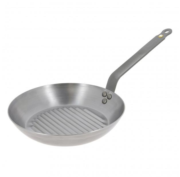 DE BUYER Mineral B Element 26 cm графит - стальная сковорода-гриль 
DE BUYER Mineral B Element 26 cm графит - стальная сковорода-гриль