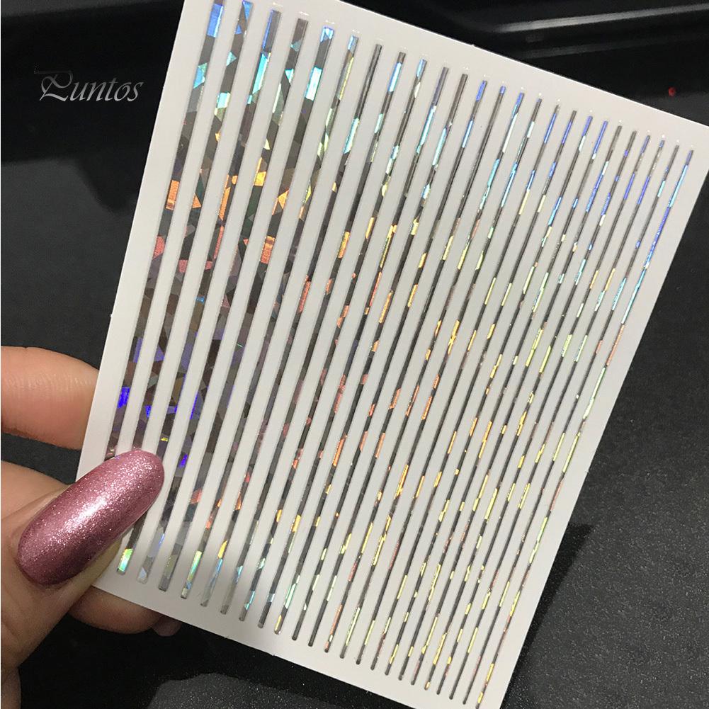 Puntos 9x8cm Лазерный ногтей наклейка полоса линии ленты 3D Клейкие украшения DIY Декал
Puntos 9x8cm Лазерный ногтей наклейка полоса линии ленты 3D Клейкие украшения DIY Декал