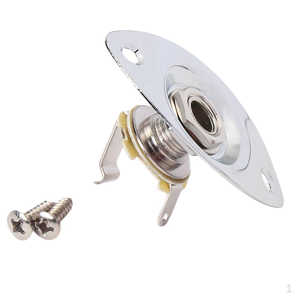 Musically Oval Indented Guitar Output Plate Socket 1/4 for Electric Bass
Musically Oval Indented Guitar Output Plate Socket 1/4 for Electric Bass