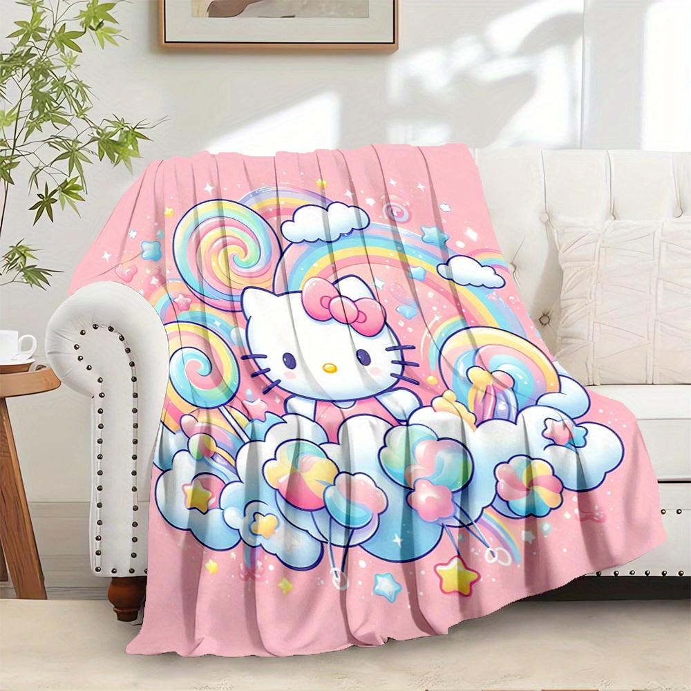 For Hello Kitty, Rainbow, Candy LandAnime-Themed Flannel Blanket, Glam Style, Digital Print, All-Season Comfort, Tear-Resistant, Knitted Cra 130x150cm
For Hello Kitty, Rainbow, Candy LandAnime-Themed Flannel Blanket, Glam Style, Digital Print, All-Season Comfort, Tear-Resistant, Knitted Cra 130x150cm
