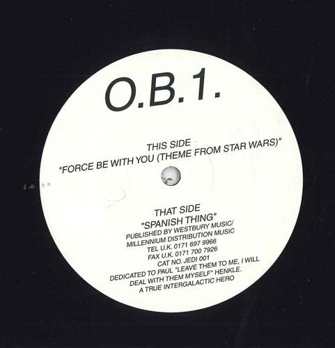 12inch Record O.B.1. - Force Be With You (Theme From Star JEDI001 NOT ON LABEL UK Dance & Electronica Used
12inch Record O.B.1. - Force Be With You (Theme From Star JEDI001 NOT ON LABEL UK Dance & Electronica Used