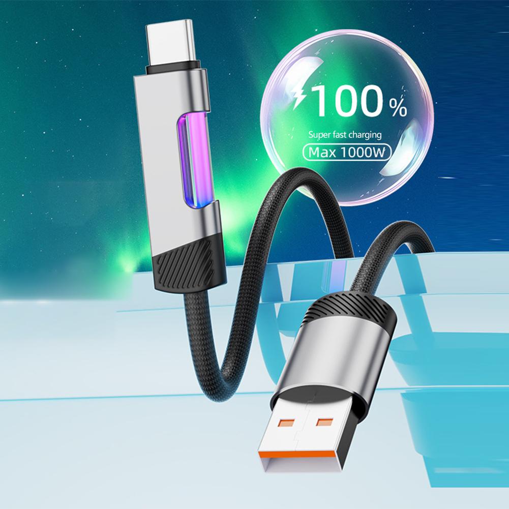 RGB Fast Charging Cable 100W 6A USB Type C Charge Cable with RGB Ambient Light USB to C-1m
RGB Fast Charging Cable 100W 6A USB Type C Charge Cable with RGB Ambient Light USB to C-1m