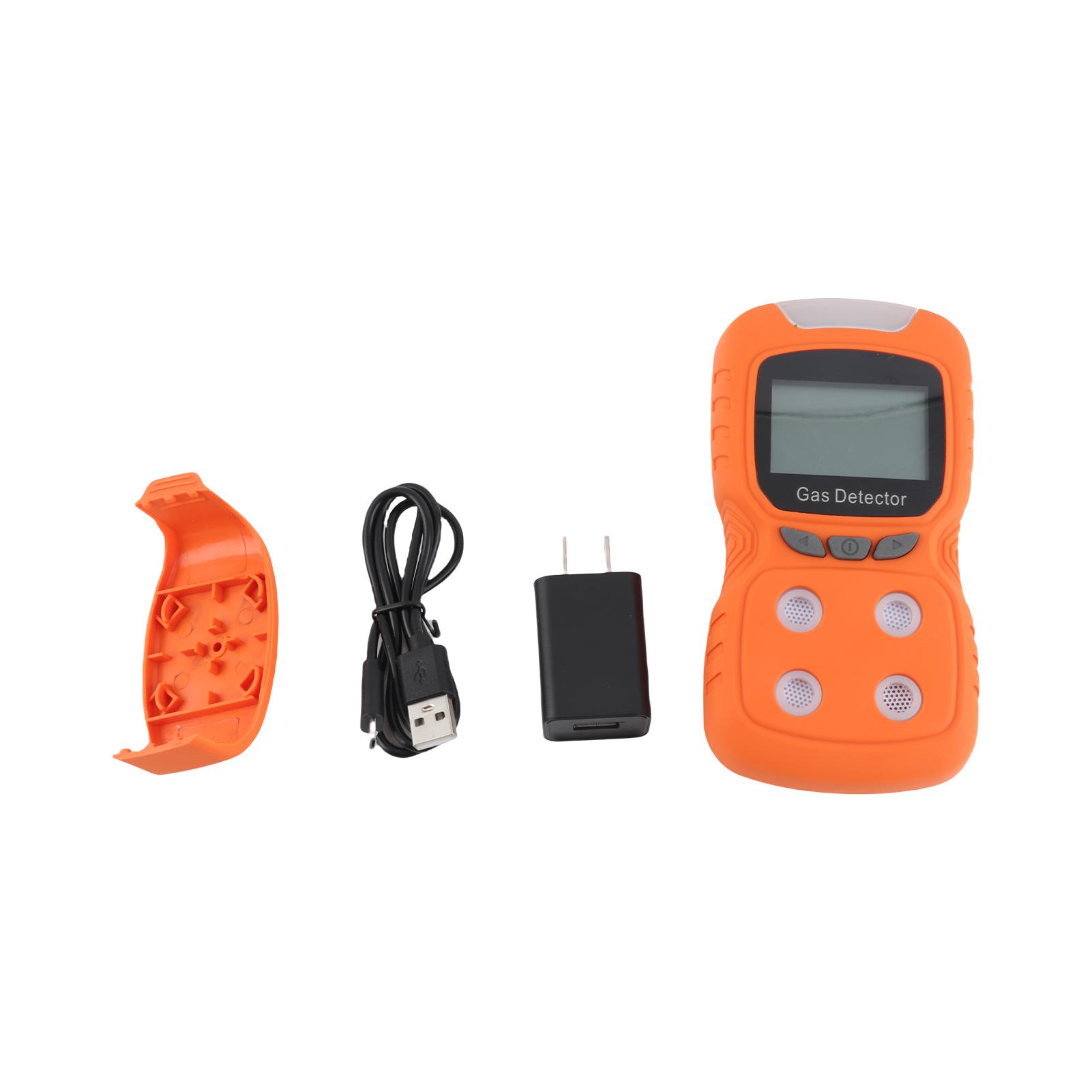 4in 1 Gas Detector CO H2S O2 EX Tester Analyzer Rechargeable LCD Display Sound Light Vibration Alarm Air Quality Tester US Plug
4in 1 Gas Detector CO H2S O2 EX Tester Analyzer Rechargeable LCD Display Sound Light Vibration Alarm Air Quality Tester US Plug