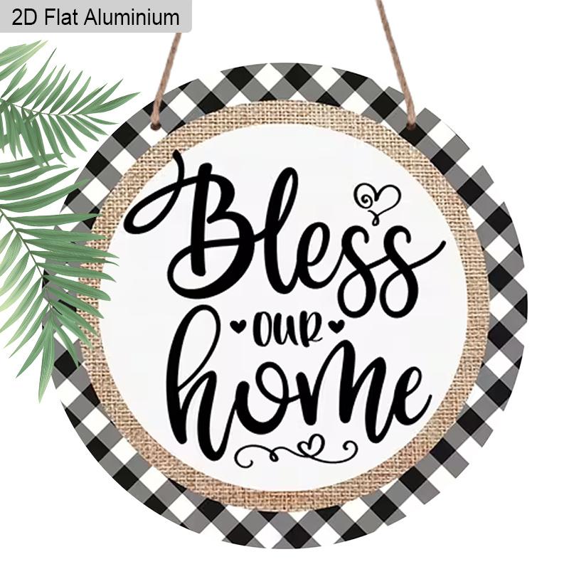 2D Flat Aluminum Rustic Farmhouse Bless Our Home Metal Sign, Inspirational Spiritual Patriotic Americana Rustic Wall Decor, Pre-Drilled Holes for 1pc
2D Flat Aluminum Rustic Farmhouse Bless Our Home Metal Sign, Inspirational Spiritual Patriotic Americana Rustic Wall Decor, Pre-Drilled Holes for 1pc