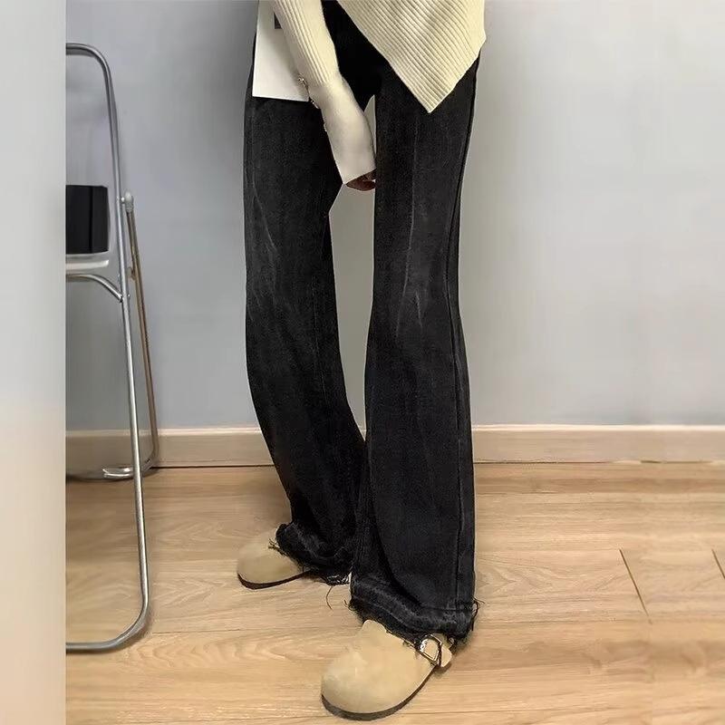 Black-Gray Women s High-Waisted Micro-Flared Jeans, Autumn 2024 - Slimming Fit Horseshoe Pants for Plus Size. M серый
Black-Gray Women s High-Waisted Micro-Flared Jeans, Autumn 2024 - Slimming Fit Horseshoe Pants for Plus Size. M серый