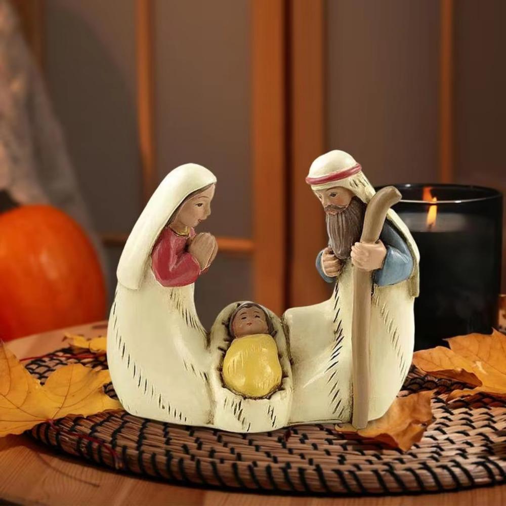 Unique Holy Family Figurine Cute Christmas Manger Ornaments Funny Jesus Christ Figurine Home Decor Style 1
Unique Holy Family Figurine Cute Christmas Manger Ornaments Funny Jesus Christ Figurine Home Decor Style 1