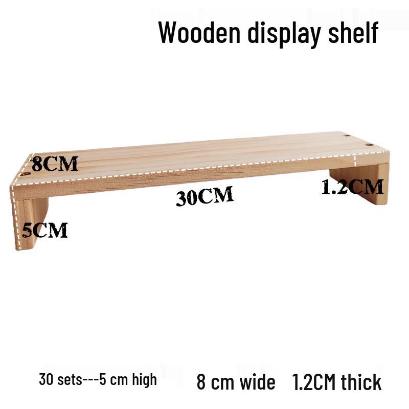 Solid Wood Tiered Display Stand for Jewelry, Perfumes, and Figurines 30cm L * 8cm W * 1.2cm H
Solid Wood Tiered Display Stand for Jewelry, Perfumes, and Figurines 30cm L * 8cm W * 1.2cm H