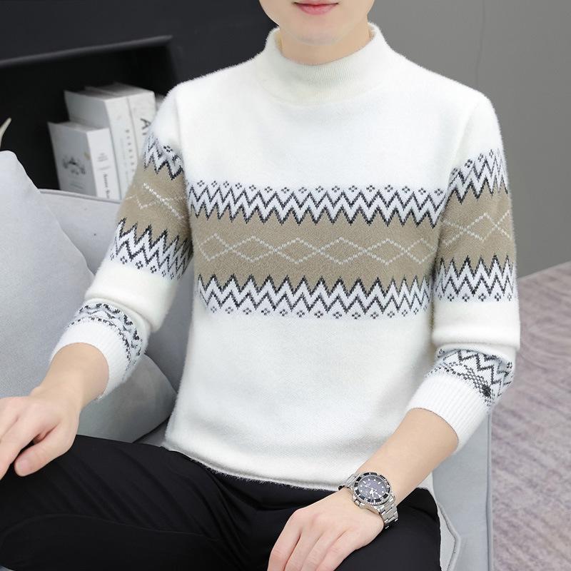 Men s Korean Style Striped Slim Fit Knit Sweater - Youth Autumn/Winter Fashion XL білий
Men s Korean Style Striped Slim Fit Knit Sweater - Youth Autumn/Winter Fashion XL білий