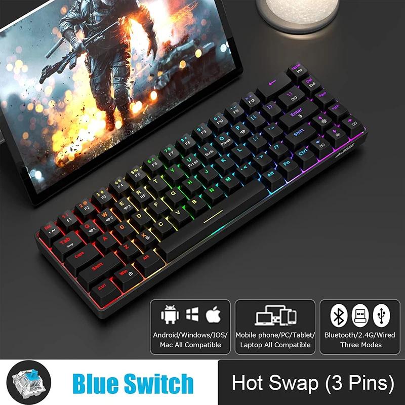 Игровая клавиатура JAZZ K685T беспроводная Bluetooth 2.4G ресивер RGB подсветка cyan switch чёрный
Игровая клавиатура JAZZ K685T беспроводная Bluetooth 2.4G ресивер RGB подсветка cyan switch чёрный
