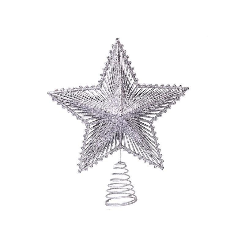 2024 Christmas Tree Topper: 3D Hollow Radiating Five-Pointed Star Decoration
2024 Christmas Tree Topper: 3D Hollow Radiating Five-Pointed Star Decoration
