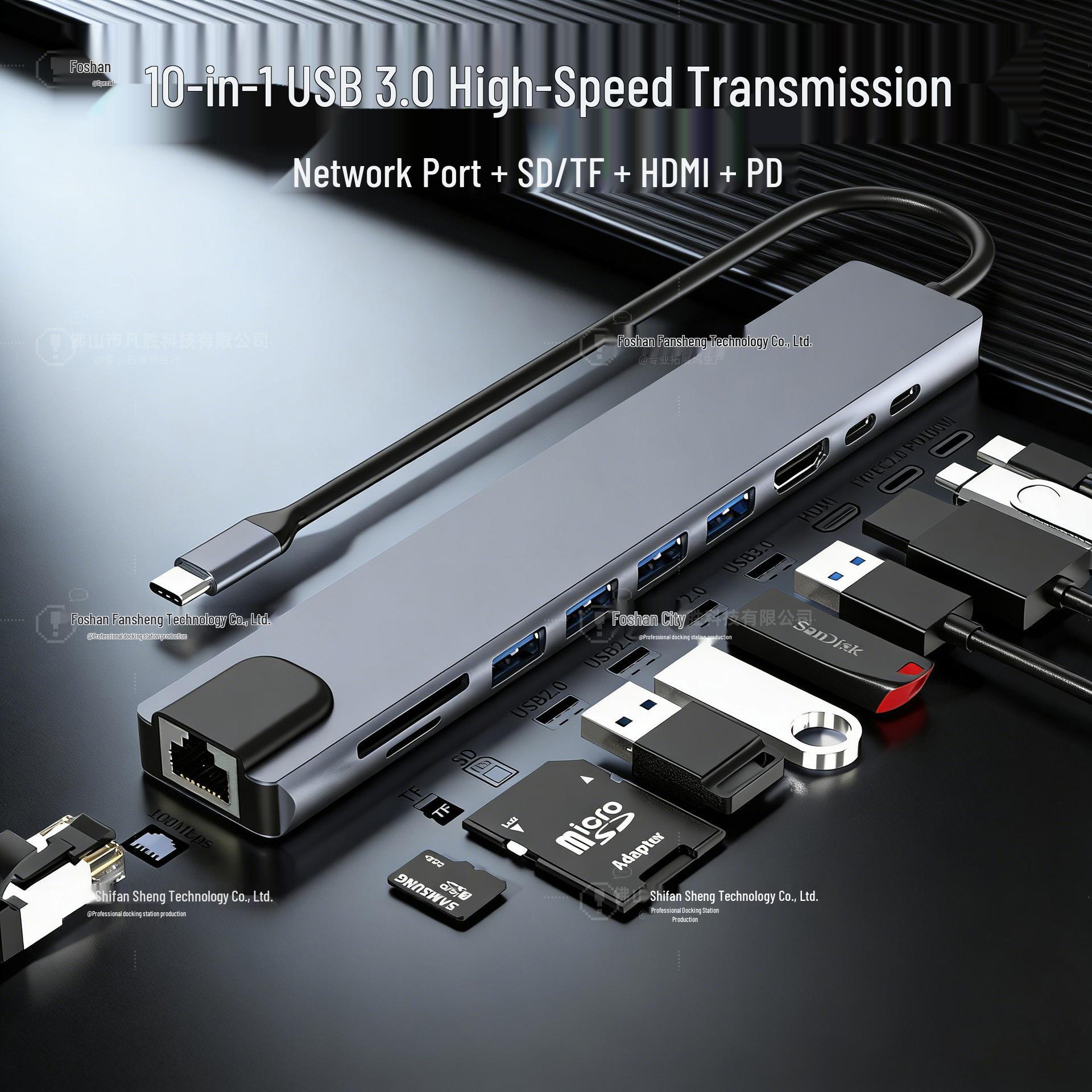 USB-C Docking Station: Laptop and Tablet Expansion Adapter with HDMI & USB 3.0
USB-C Docking Station: Laptop and Tablet Expansion Adapter with HDMI & USB 3.0