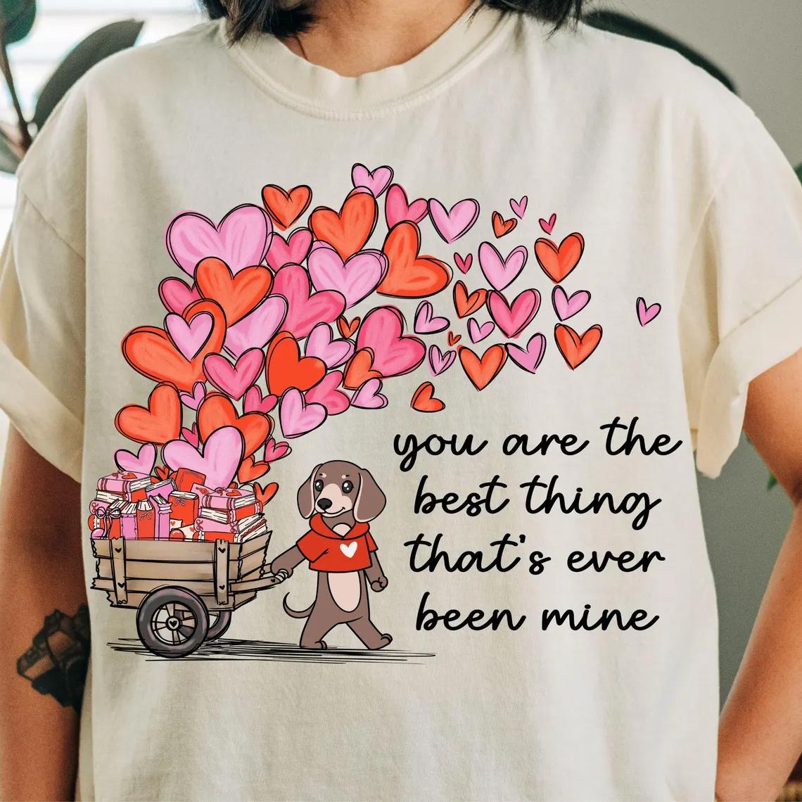 Valentine Dachshund Lovely Tshirts Funny Printed TShirts Women Casual Short Sleeve Tees Womens Summer Clothing S
Valentine Dachshund Lovely Tshirts Funny Printed TShirts Women Casual Short Sleeve Tees Womens Summer Clothing S