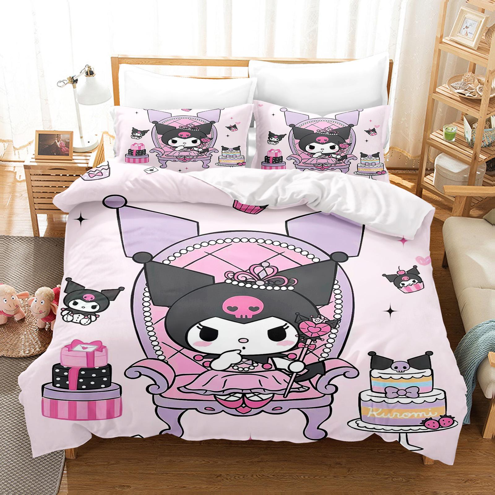 Comforter Kuromi Bedding Comforter Sets King Size 3D Children S Bedding Set Cute Printed Cartoon Comforter (quilt)-EU Single(135*200cm)3pcs
Comforter Kuromi Bedding Comforter Sets King Size 3D Children S Bedding Set Cute Printed Cartoon Comforter (quilt)-EU Single(135*200cm)3pcs