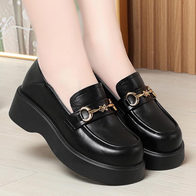 Small Leather Shoes Spring Autumn Sponge Cake Sole Two-Wear Women s Single Shoes With Skirt Thick Sole British Style Loafers 36
Small Leather Shoes Spring Autumn Sponge Cake Sole Two-Wear Women s Single Shoes With Skirt Thick Sole British Style Loafers 36
