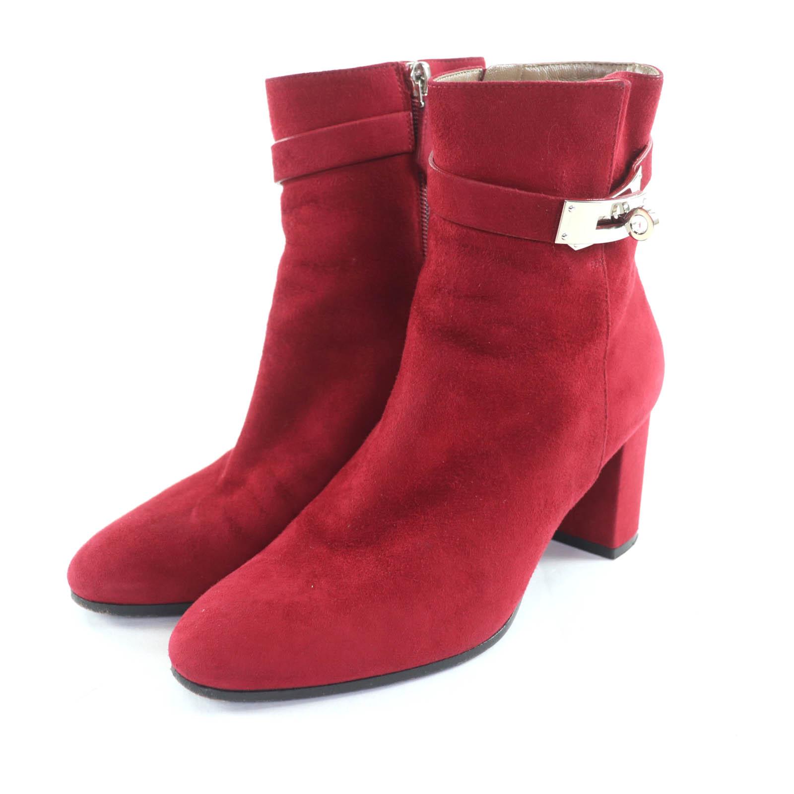 Great HERMES short boots Saint Germain Bordeaux Suede leather Women 35.5 Used
Great HERMES short boots Saint Germain Bordeaux Suede leather Women 35.5 Used