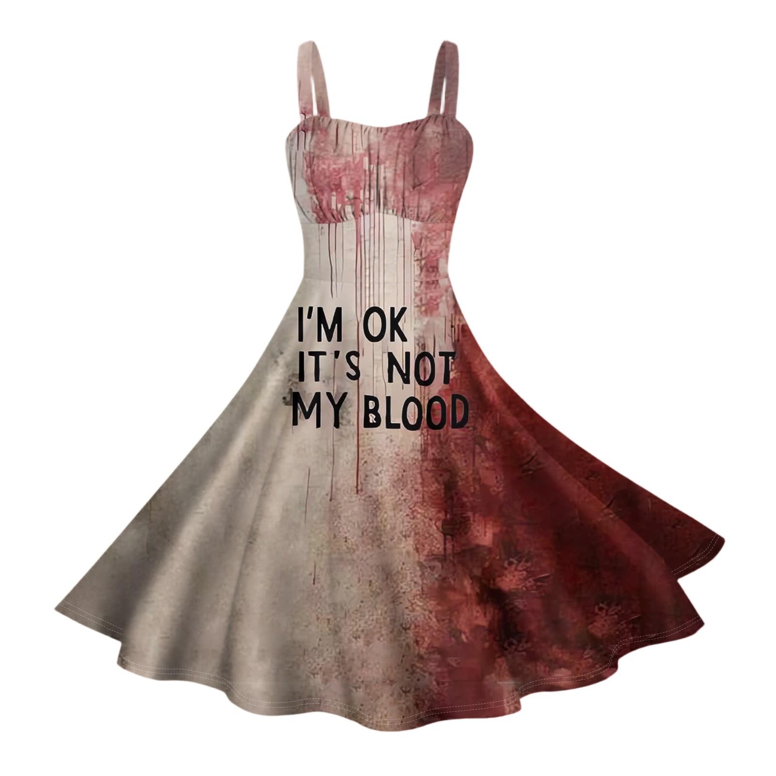 Жіночі вінтажні сукні без рукавів плісовані печворк милі А-силуету з принтом на Хелловін L
Жіночі вінтажні сукні без рукавів плісовані печворк милі А-силуету з принтом на Хелловін L