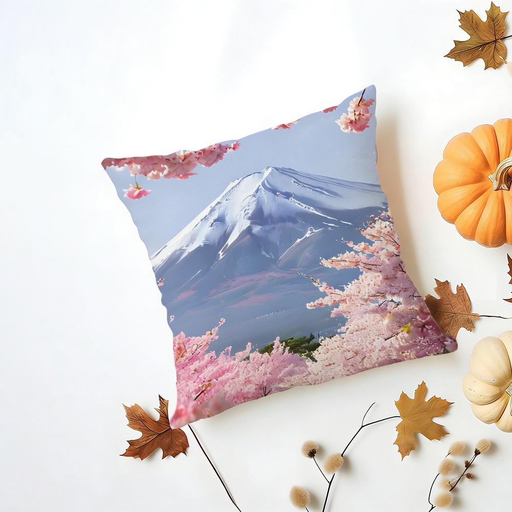 Japanese Cherry Blossom Fuji Mountain Sunset Cushion Cover Washable Linen Pillowcase Soft for Daily Sofa Bed Home Room Decor 30x30cm
Japanese Cherry Blossom Fuji Mountain Sunset Cushion Cover Washable Linen Pillowcase Soft for Daily Sofa Bed Home Room Decor 30x30cm