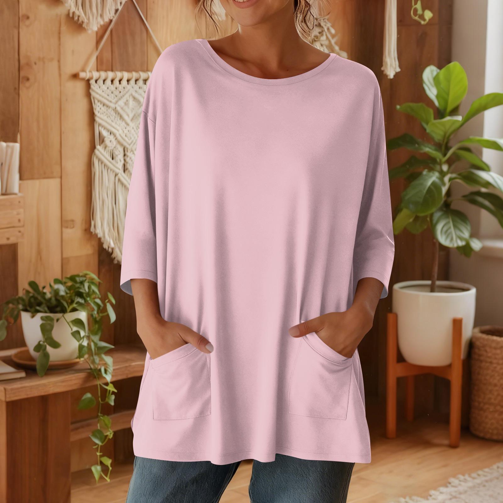 Women s 3/4 Sleeve Shirts Graphic Tees Shirts Casual Basic Tops Pullovers XL рожевий
Women s 3/4 Sleeve Shirts Graphic Tees Shirts Casual Basic Tops Pullovers XL рожевий