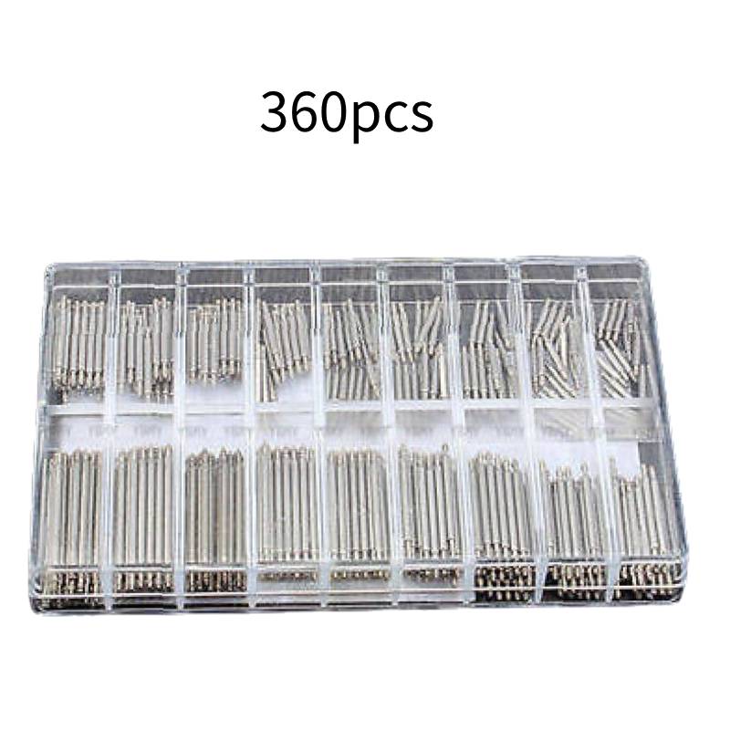 Steel 360pcs Stainless Watch Band Spring Bars Strap Link Pins 825mm Repair Tool
Steel 360pcs Stainless Watch Band Spring Bars Strap Link Pins 825mm Repair Tool