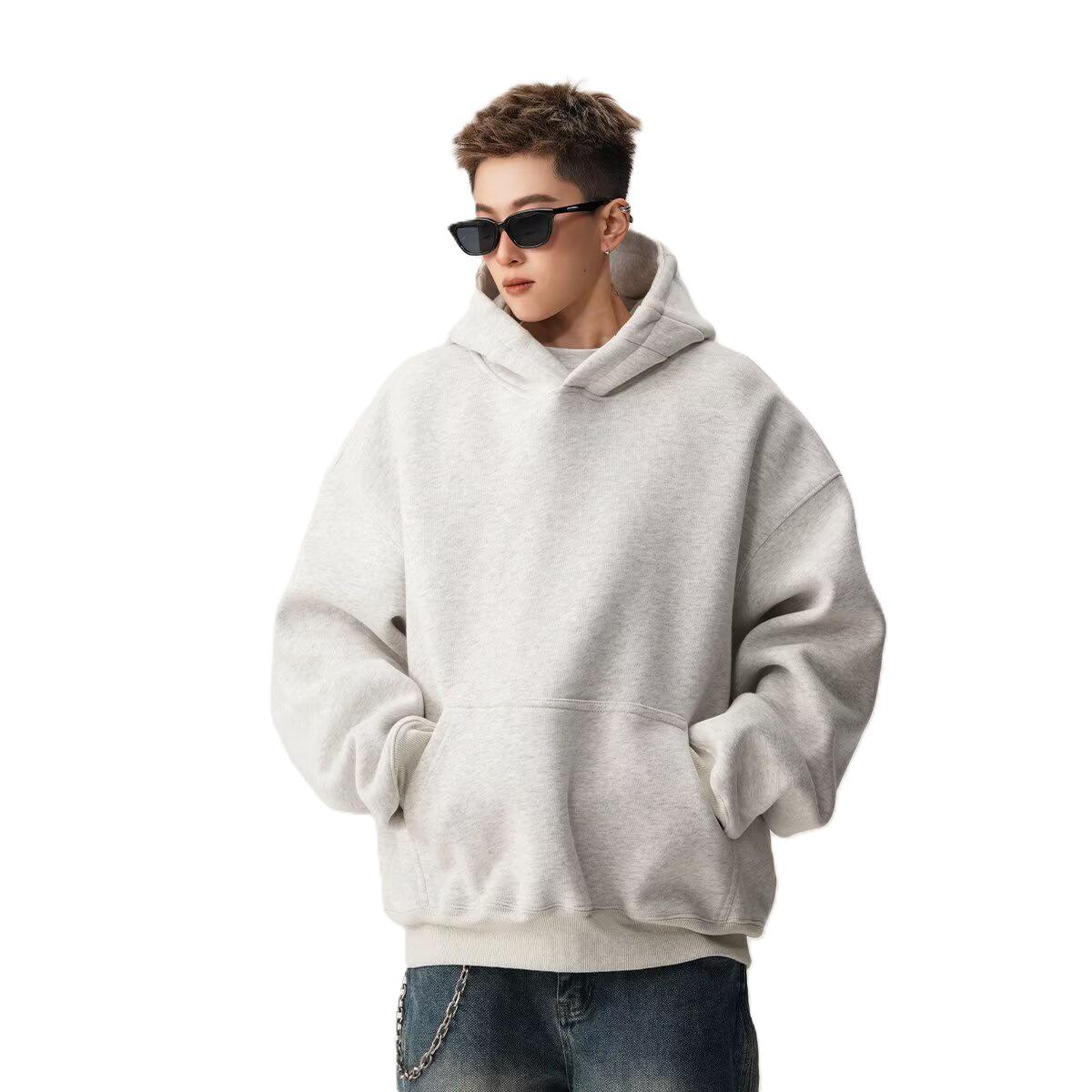 Men s Heavyweight Fleece-Lined Hooded Sweatshirt - Trendy Autumn/Winter Loose Streetwear Hoodie L
Men s Heavyweight Fleece-Lined Hooded Sweatshirt - Trendy Autumn/Winter Loose Streetwear Hoodie L
